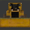 Yellow Heavy Duty Bulldozer For Construction With Tracks And Blade
