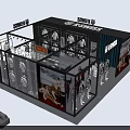 Modern Clothing Store Interior With Glass Front Mannequins And Clothing Displays