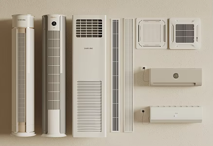 Air conditioning vertical air conditioning central air conditioning wall-mounted air conditioning air conditioning outlet 3d model