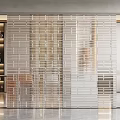 Modern partition glass brick partition 3d model