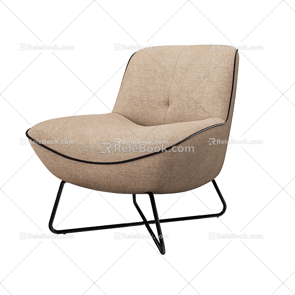 Italian Thick Meat Single Chair 3d model