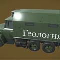 Green Military Technical Truck With Roof Equipment And Front Grille Design
