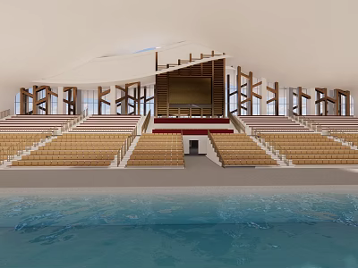 modern gymnasium 3d model