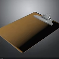 Orange Clipboard With White Clip Perfect For Daily Office And School Stationery Use
