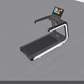 Sleek Modern Treadmill With Touchscreen Display Ergonomic Handrails And Black Running Belt