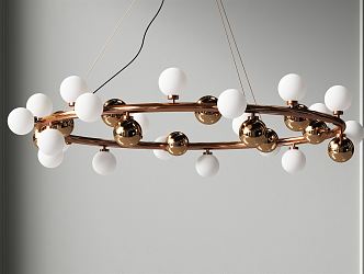 Light Luxury Chandelier 3d model