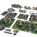 Ancient Architecture Models Showcasing Various Traditional Styles Courtyard Layouts And Classic Roof Designs