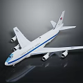 NASA White Livery Transport Aircraft With Aerodynamic Design And Distinctive Logo