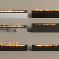 Modern Fireplaces With Various Designs Materials Including Marble Black White And Flames