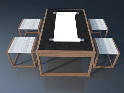 Modern Swing Door Design With Wooden Frame For Interior Home Decoration 3d model