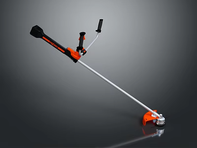 WORX String Trimmer With Black And Orange Design Long Shaft And Cutting Head 3d model