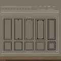 Various Decorative Plaster Moldings For Home Interior Wall Decoration Designs 3d model