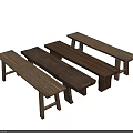 Simple Design Wooden Public Bench Style Chairs with Natural Wood Tones for Public Spaces