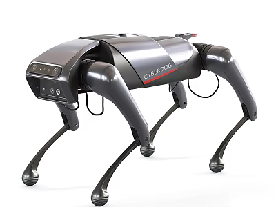 Smart CyberDog Quadruped Robot With Modern Design And Four Mechanical Legs 3d model