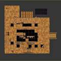 Two Story Traditional Thatched Building With Bamboo Walls Thatched Roof And Wooden Staircase