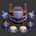 Modern game character mech warrior mech soldier machine armor mechanical armor 3d model