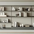 Bookcase Bookshelf Display Cabinet Book Ornaments Multifunctional Decorative Cabinet Combination Bookcase Open Bookcase 3d model