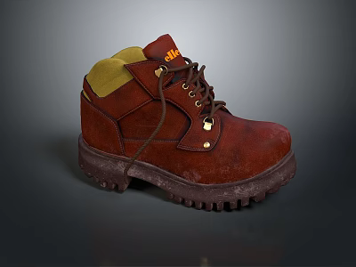Cotton Shoes Warm Shoes Cold-proof Shoes Realistic 3d model