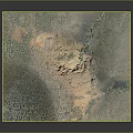 Aerial View Of Natural Terrain With Green Vegetation And Rolling Hills