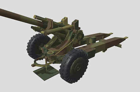Artillery Tank Mortar Howitzer Rocket Launcher 3d model