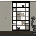 Bookcase Bookshelf Display Cabinet Book Ornaments Multifunctional Decorative Cabinet Combination Bookcase Open Bookcase 3d model