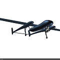 Intelligent Drone Flying Over Urban Area With High Rise Building And Surveillance Camera System
