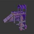 Industrial Equipment Structure Featuring Metal Platform Staircase Pipes And Reactor Vessels