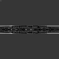 Large Gray Military Battleship with Turrets Mast and Deck on Water