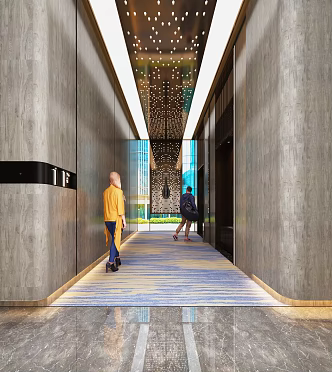 modern elevator 3d model
