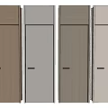 Modern Interior Hinged Doors with Wooden Gray Beige and Neutral Panel Designs