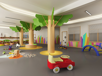 Modern Kindergarten Hall model