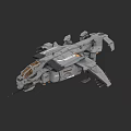 Futuristic Armored Car with Mechanical Exterior Transparent Cockpit and Sci Fi Design