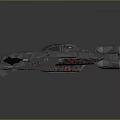 Aerospace Military Spacecraft Model Featuring Camouflage Design Cockpit And Wing Details
