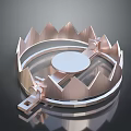 Industrial Equipment Metal Ring Structure With Serrated Edges And Central Disc