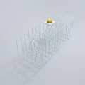 Clear Glass Top Coffee Table With Geometric Metal Frame And Minimalist Design Fruit Bowl Decoration