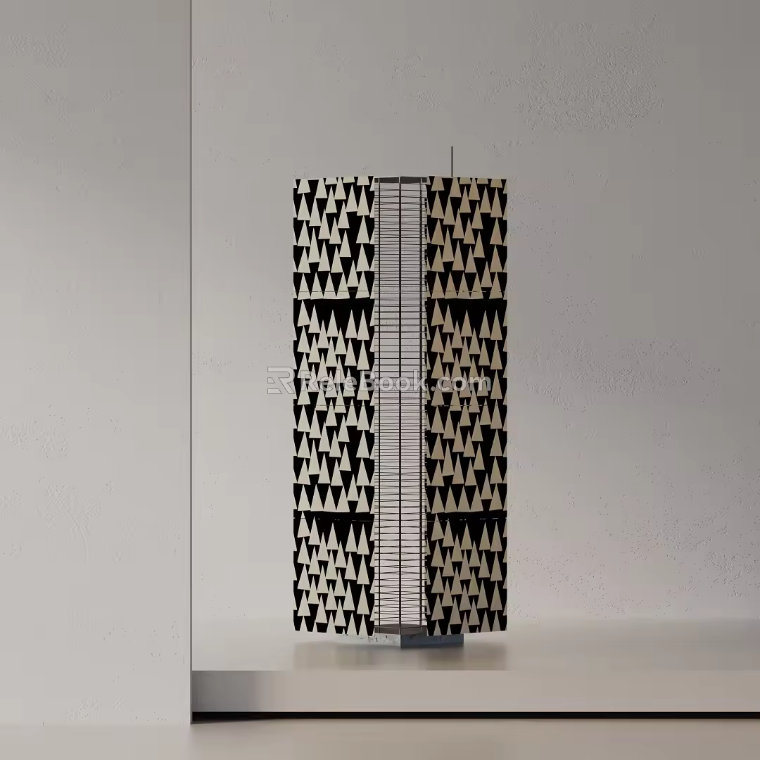 Modern floor lamp 3d model