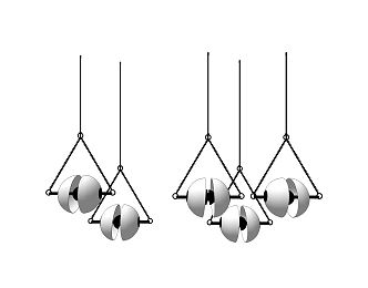 Post-modern chandelier 3d model