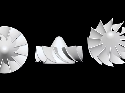 modern impeller 3d model