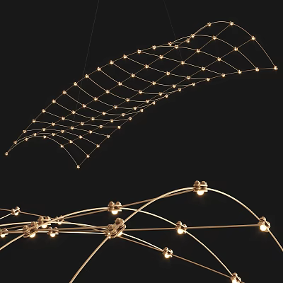 Light Luxury Chandelier 3d model