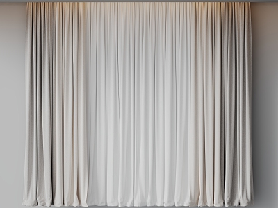 curtain gauze curtain 3d model