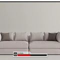 Modern Combination Sofa Double Sofa Multi-Person Sofa Three-Person Sofa 3d model
