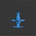 Modern shark great white shark whale shark hammerhead shark 3d model