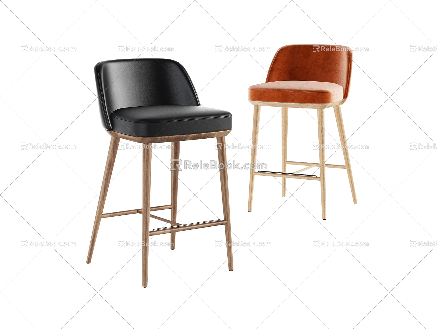 foyer bar chair 3d model