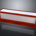 Rectangular Wooden Furniture Display Cabinet With White Glass Top And Transparent Panel