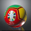 Official UEFA EURO2024 Germany Soccer Ball With Multicolored Design And Tournament Logo