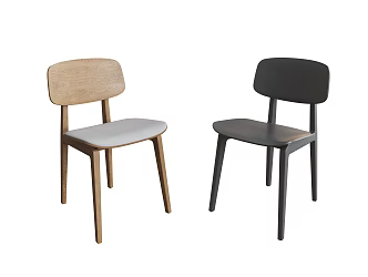 Modern Wooden Chair 3d model
