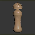 Sleek Golden Daily Living Bottle With Perforated Lid And OCO Logo