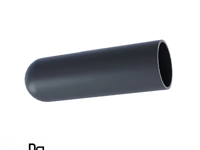 Modern Black Cylindrical Ceiling Light Fixture For Home Interior Design 3d model