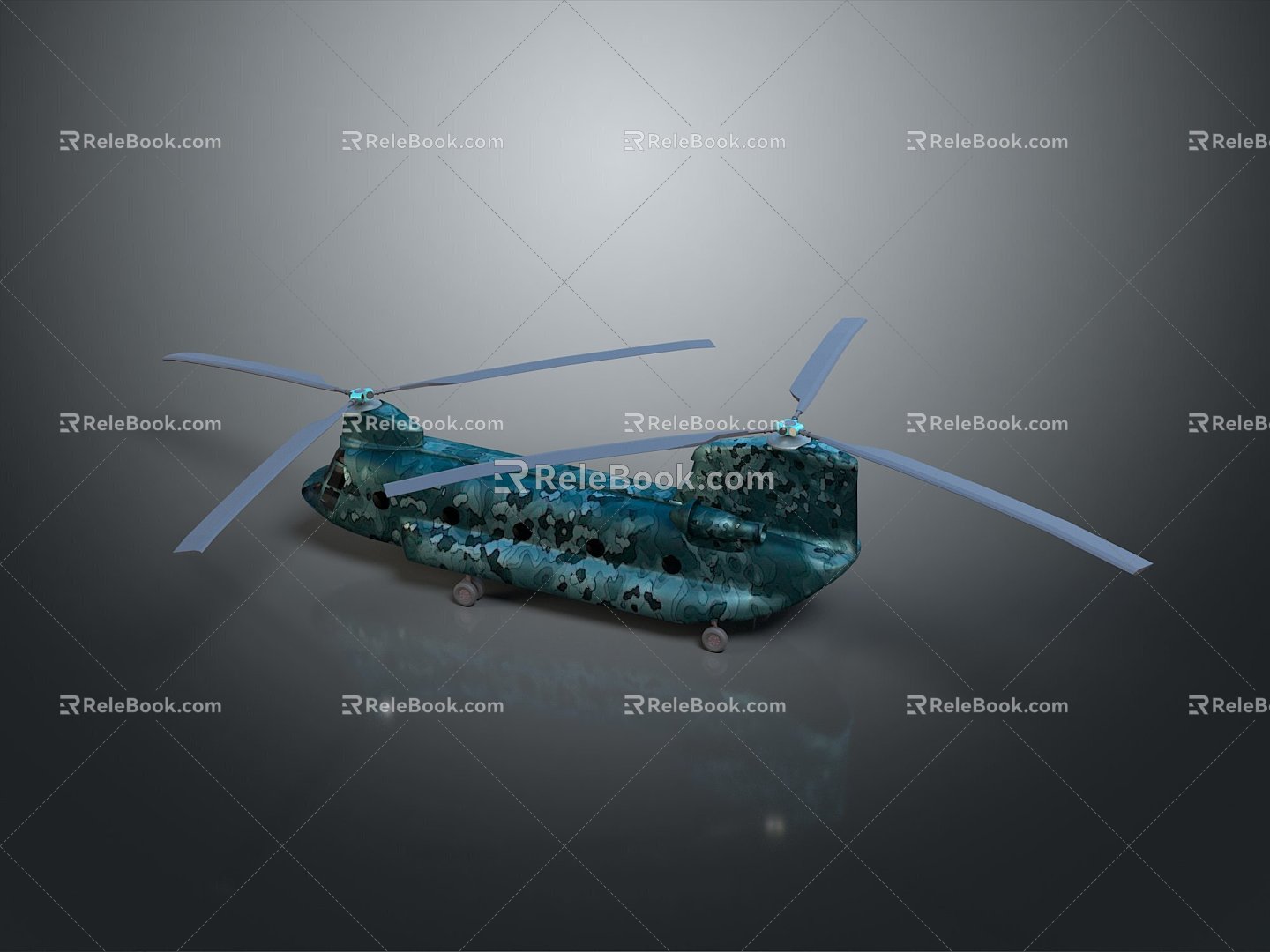 Modern transport helicopter gunship helicopter gunship helicopter gunship 3d model