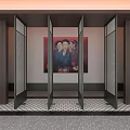 Modern Interior Design With Stylish Folding Doors And Decorative Wall Art